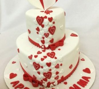 My Heart Valentine Cake