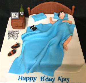 Awesome Birthday Cake- Sleeping in Bed Cake