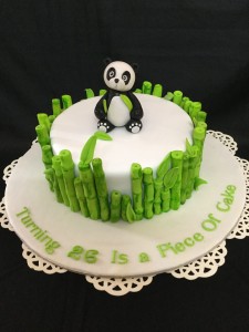 Turning 26 Birthday Cake panda theme