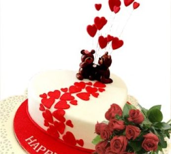 Valentine Hearts Cake Combo