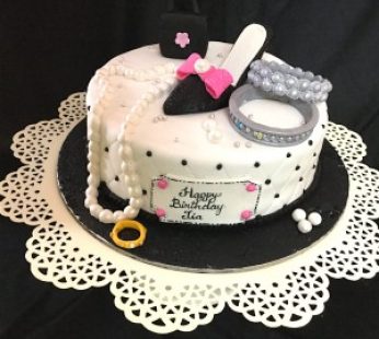 Customized Happy Birthday Shopping Cake