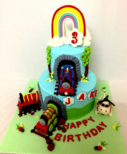 3rd Birthday Cake - Thomas Engine theme