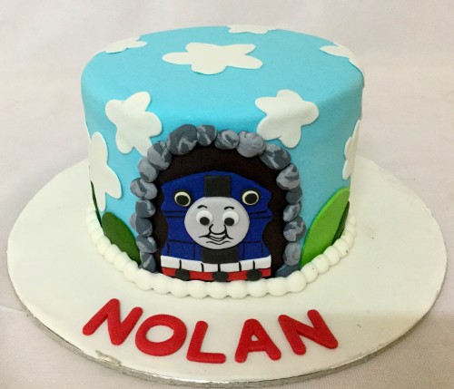 Birthday Cake Nolan- Thomas Engine theme
