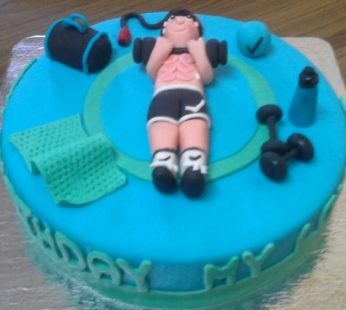 Gym theme Birthday Cake