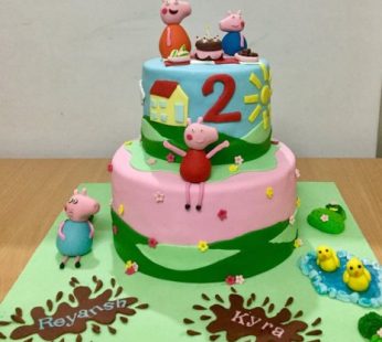 Peppa pig Birthday cake