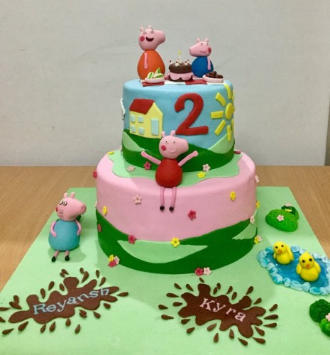 Peppa pig Birthday cake