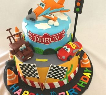 Car Theme Birthday Cake