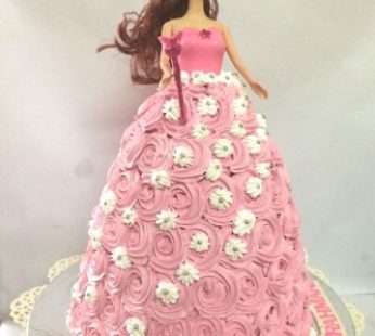 Pretty Barbie Birthday Cake