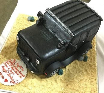 Jeep Theme Birthday Cake