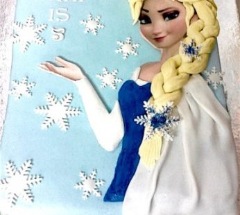 6th Birthday Frozen Theme Cake