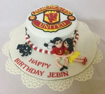 Manchester Romance Birthday Cake