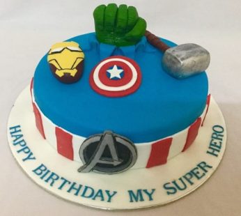 Marvel comics cake