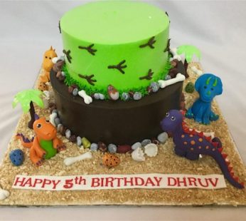 Dinosaur Theme Birthday Cake