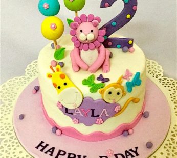 1st Birthday Animal Theme Cakes