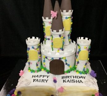 Happy Birthday Book Castle Cake