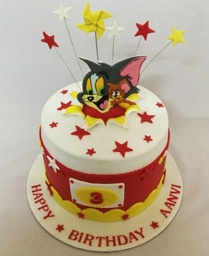 Shop Online Tom and Jerry Birthday Cake For Children from The French Cake  Company | Order Now For Quick Delivery