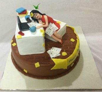 Workaholic Theme cake
