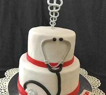 Doctor Theme Cake 2Tier