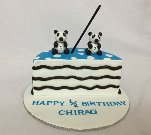 Half Birthday Cake Panda theme