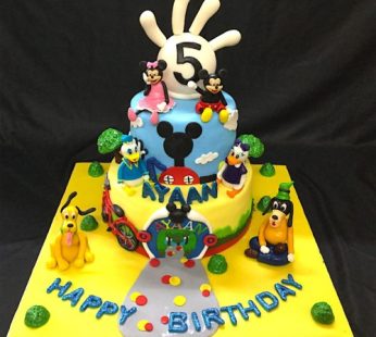 5th Birthday Mickey Team Cake