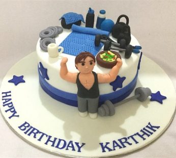 New Gym theme Birthday Cake
