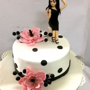 Pretty  Selfie Cake Designer  Birthday Cake