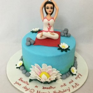 Birthday Cake Yoga Wellness Theme