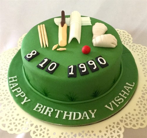 Birthday Cricket Cake