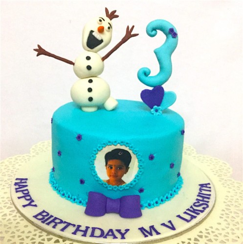 3rd Birthday Frozen theme Cake