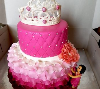 2 Tier Tiara Birthday Cakes
