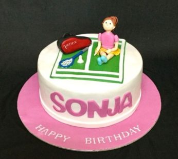 Tennis theme Birthday Cake