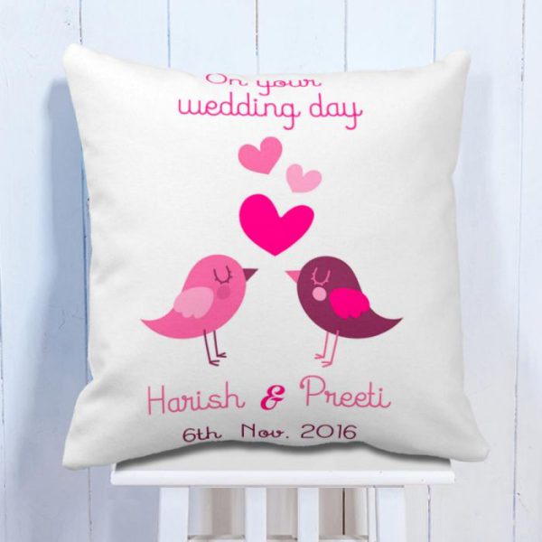 Personalised Cushion For Wedding