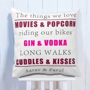 Personalised We Love Cushion