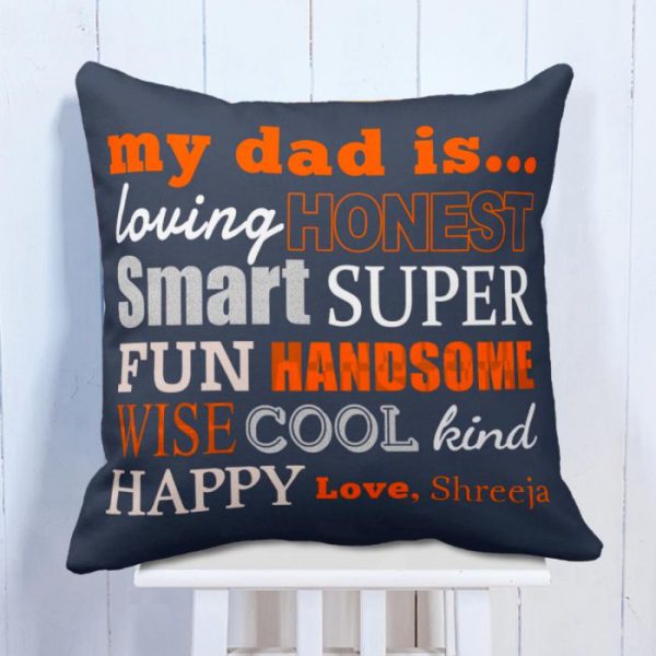 Personalised Cushion My Super Hero Dad