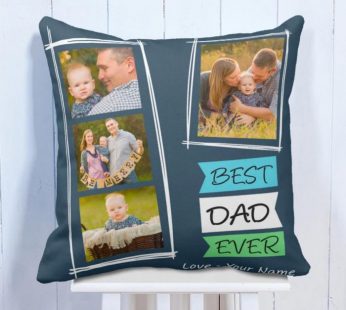 Personalised Cushion Best Father Memory