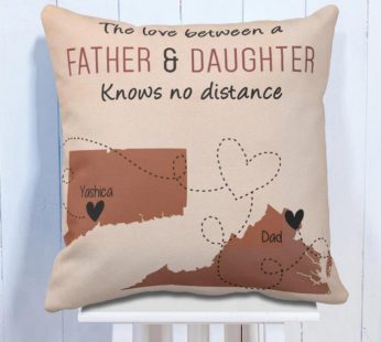Personalised Cushion Father Love Daughter