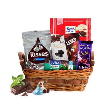 Gift Basket With Full Of Chocolates