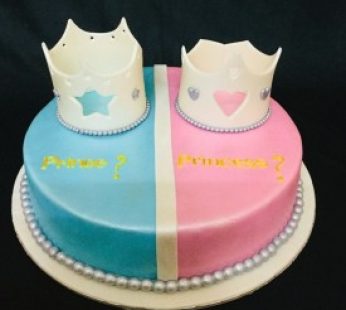 Prince or Princess Baby shower Cake