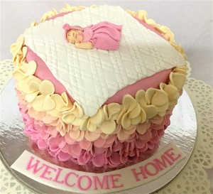 Welcome Home Baby Shower Cake