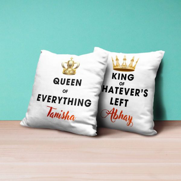 Personalised Cushion Queen & King- Set of 2