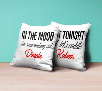 Personalised Cushion For In The Mood – Set of 2