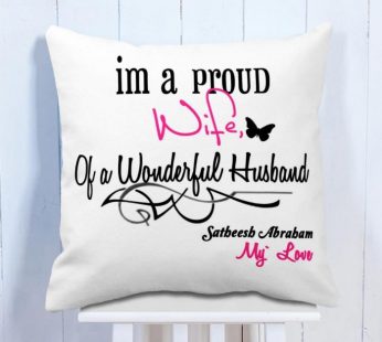 Personalised Cushion For Wife & Husband