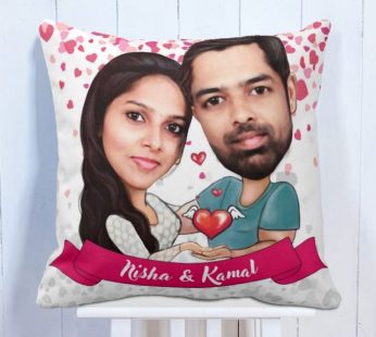 Personalised Cushion Couple Caricature