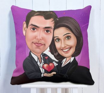 Personalised Caricature Cushion Together Forever