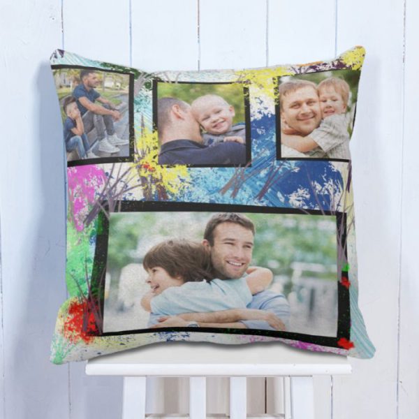 Personalised Cushion Love Dad & Son