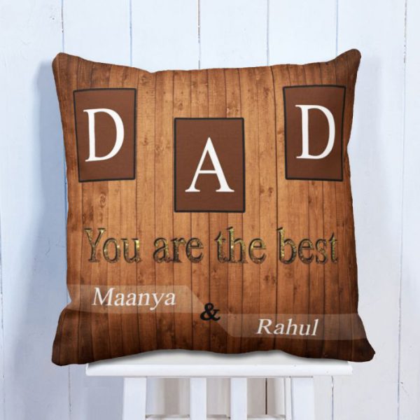 Personalised Cushion Father Is The Best