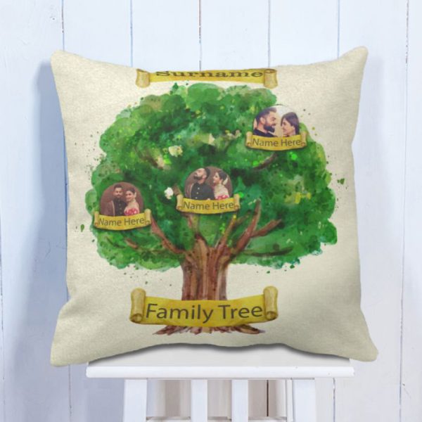 Personalised Cushion Family Tree