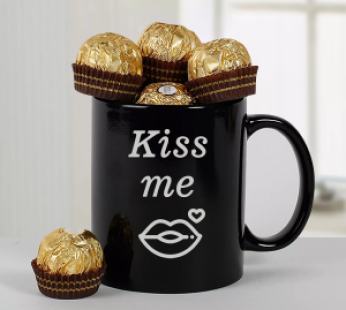 Ferrero Chocolate with Black Mug