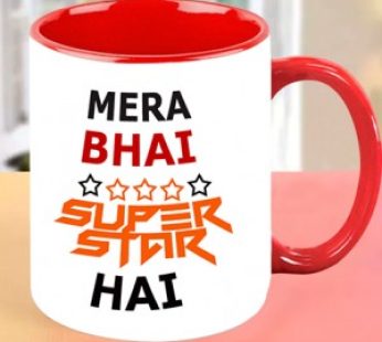 Mera Bhai Superstar Personalized Mug