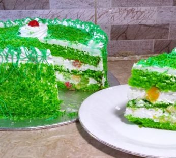 Green Forest Birthday Cake